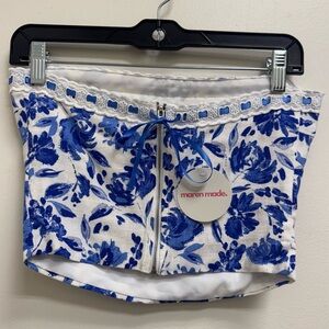 NWT Sky To Moon Strapless Crop